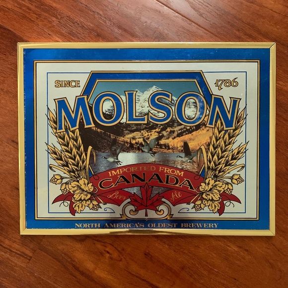 Molson Brewery framed sign - Picture 1 of 7